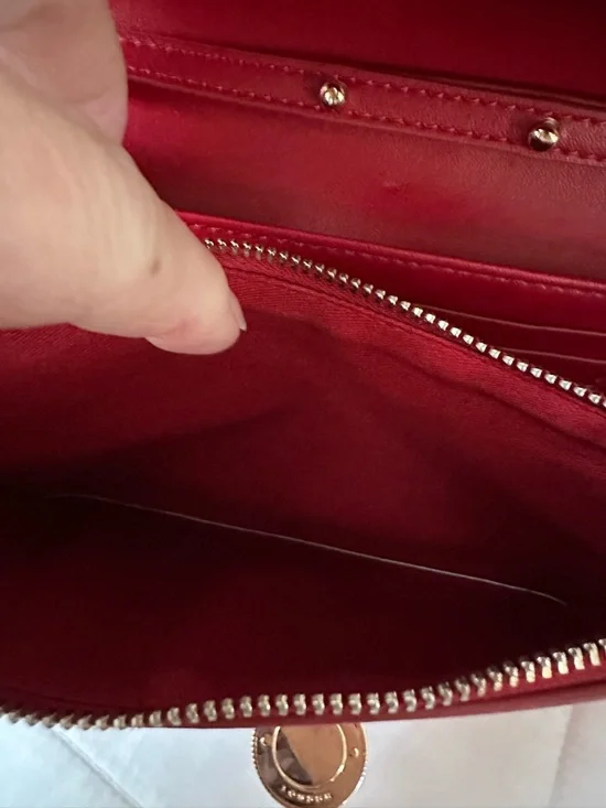 Ted Baker Red Clutch Crossbody - Picture 12 of 13